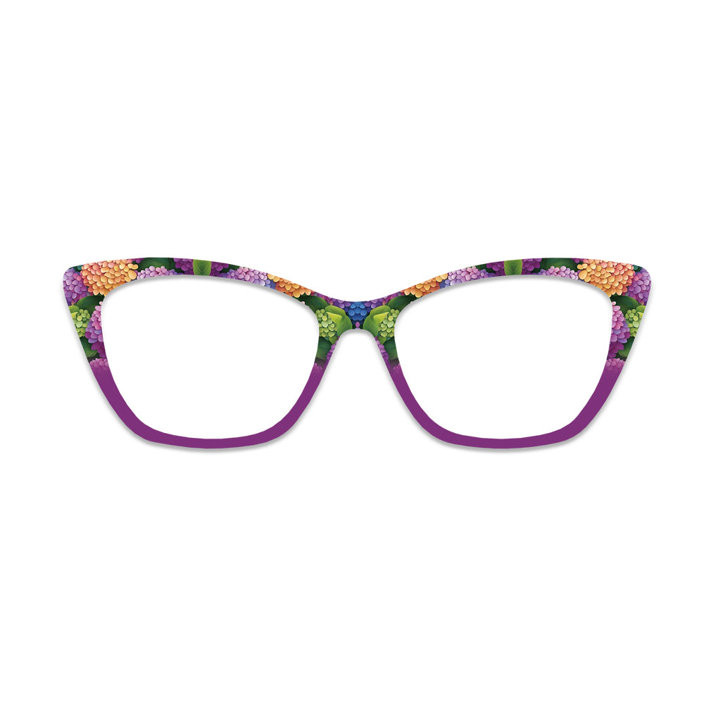 Colorful Hydrangea Glasses Toppers #2160332084